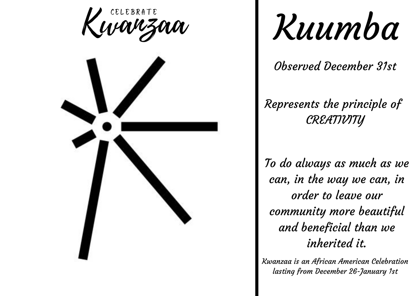 Kwanzaa Postcards